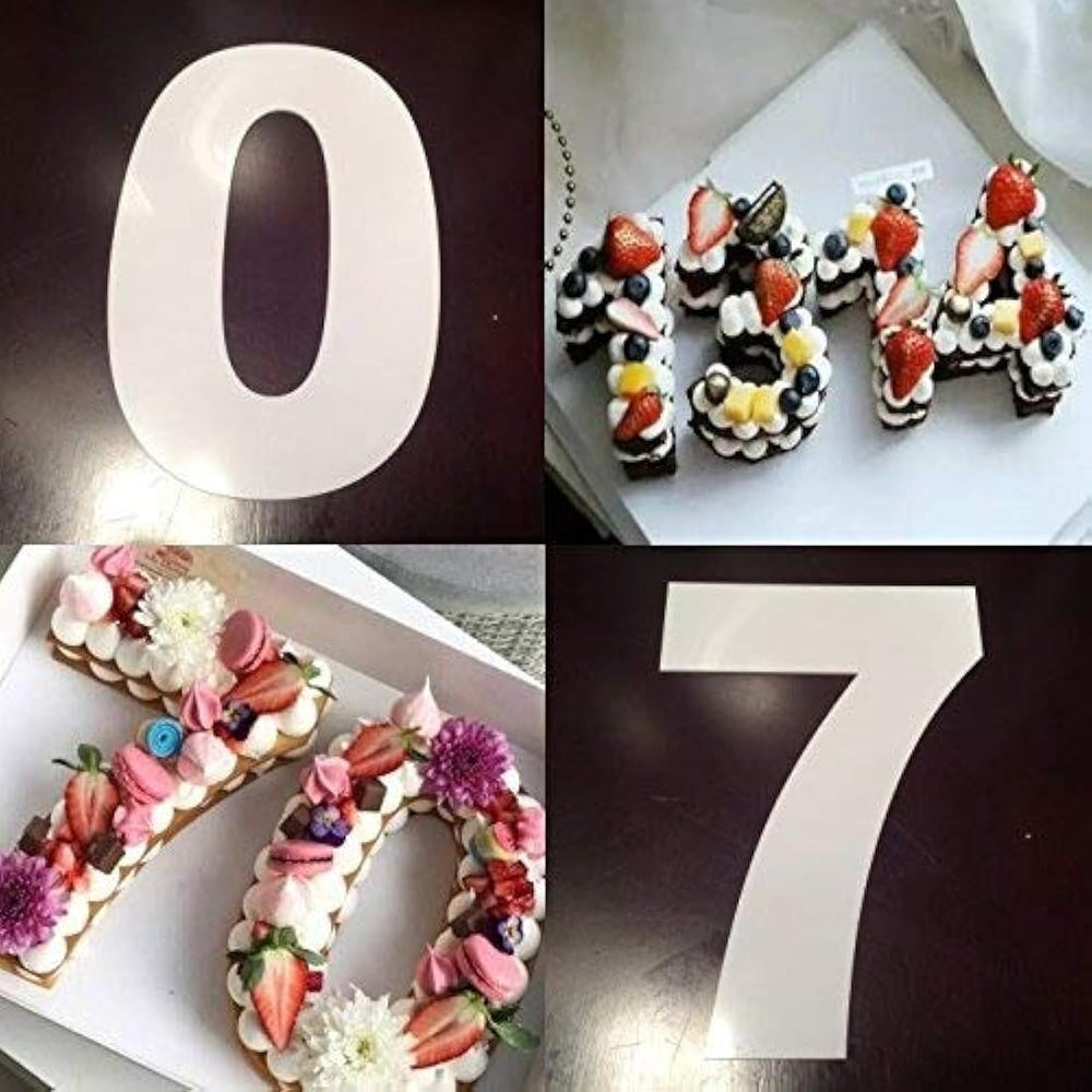 Molde de números grandes para tartas de 0 a 9 números