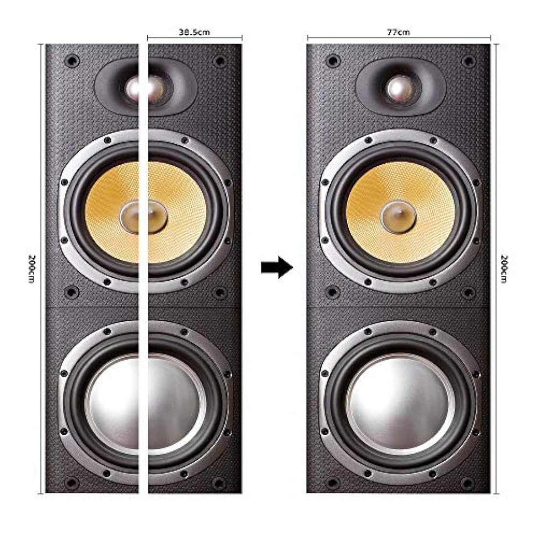 Pegatinas decorativas autoadhesivas para puerta(30.3 x 78.7)