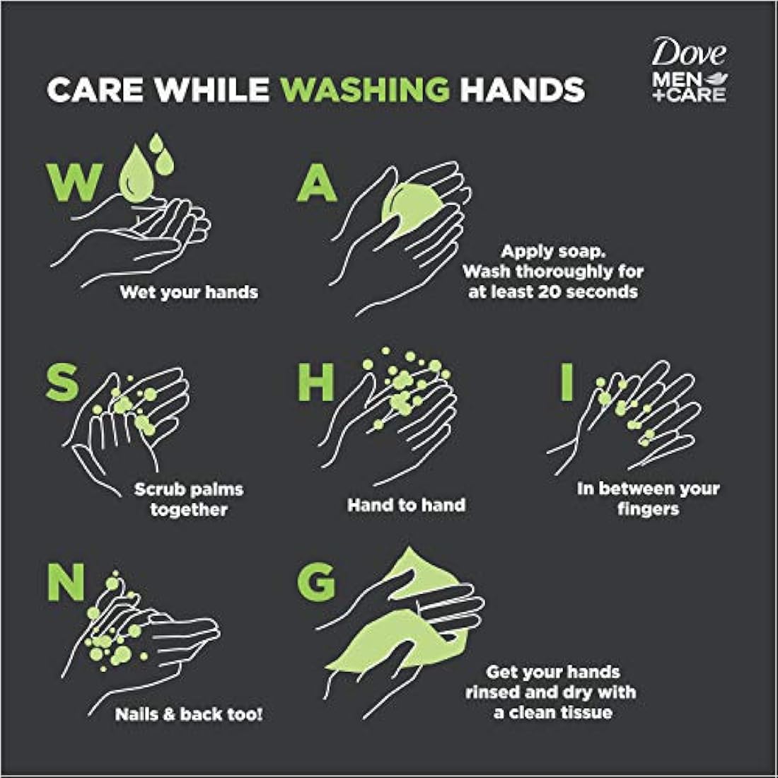 Dove Men + Care Cuerpo y la Cara Bar, Deep Clean 4 oz, 6 bar