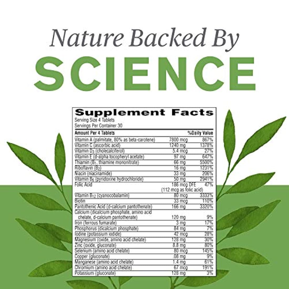 Suplemento mineral de 120 unidades