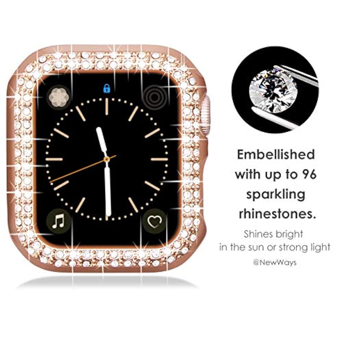 NewWays - Juego de 2 fundas para Apple Watch