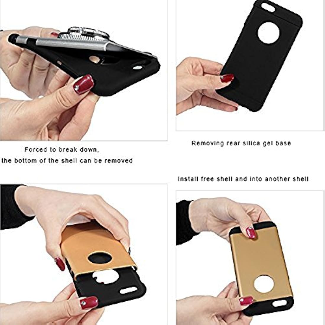 iPhone caso lindo 3d cámara diseño único caso