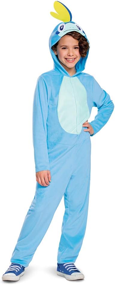 Disfraz Sobble Pokémon, Jumpsuit con Capucha y Aleta, Clásico