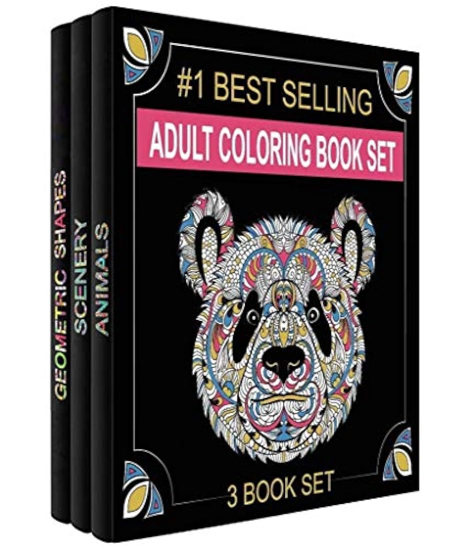 Set de libro de adultos para colorear