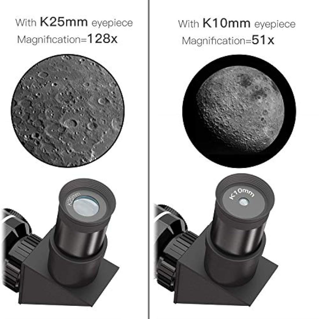 telescopio refractor de astronomía de 2.756 en trípode