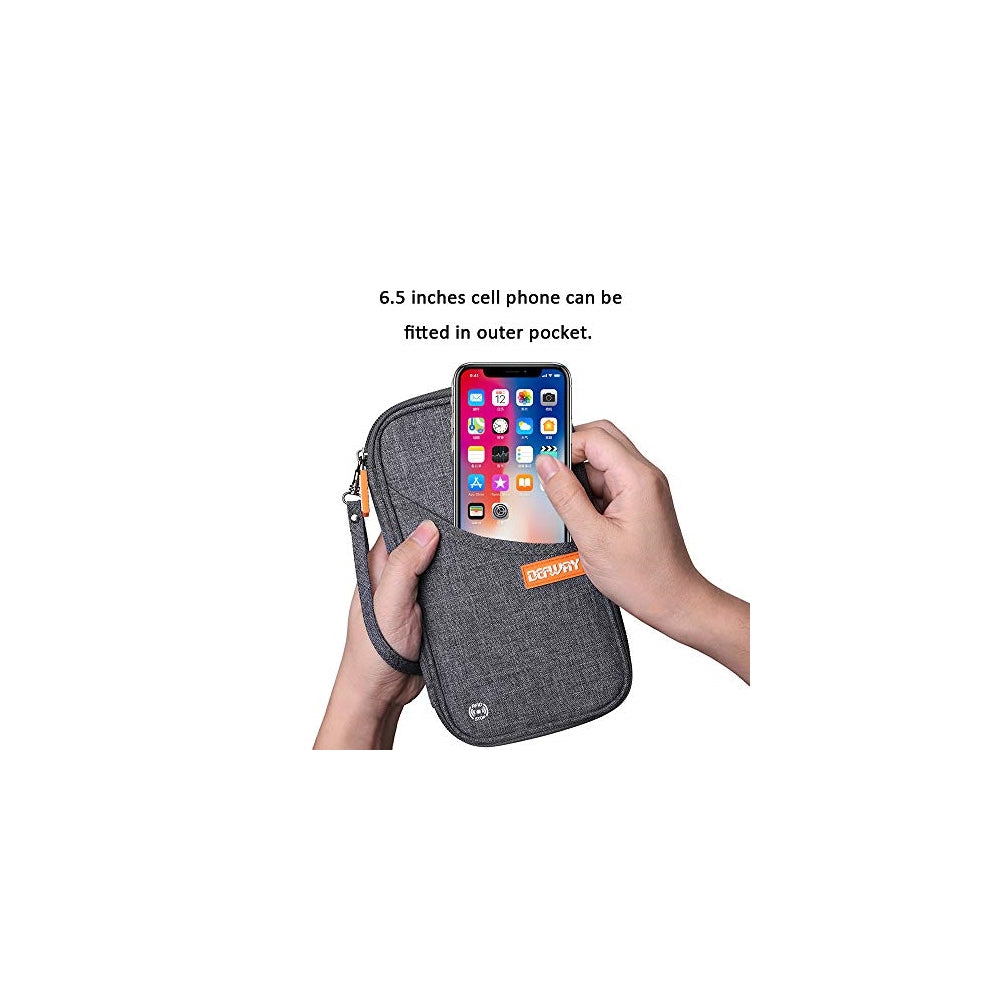 Porta Documentos y Tarjetas impermeable con bloqueo