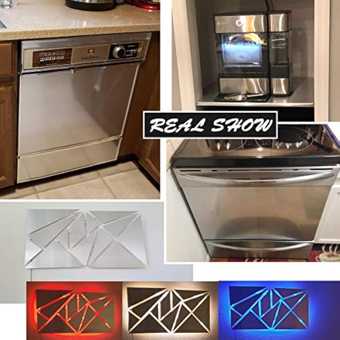 Livelynine - Papel pintado decorativo de níquel cepillado