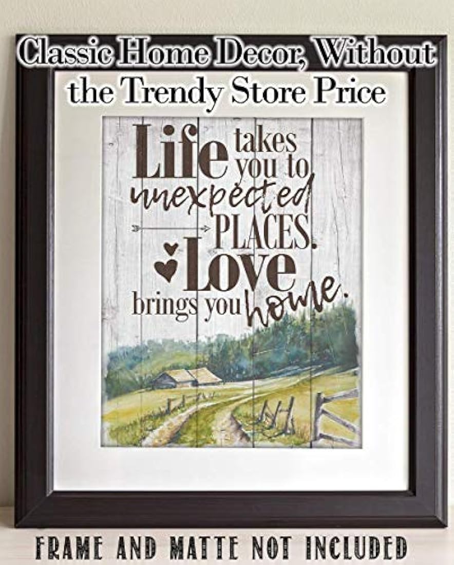 cartel sin marco La vida te lleva a lugares inesperados