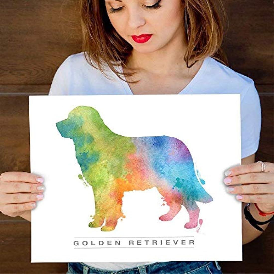 Lámina sin marco 11x14 de perro