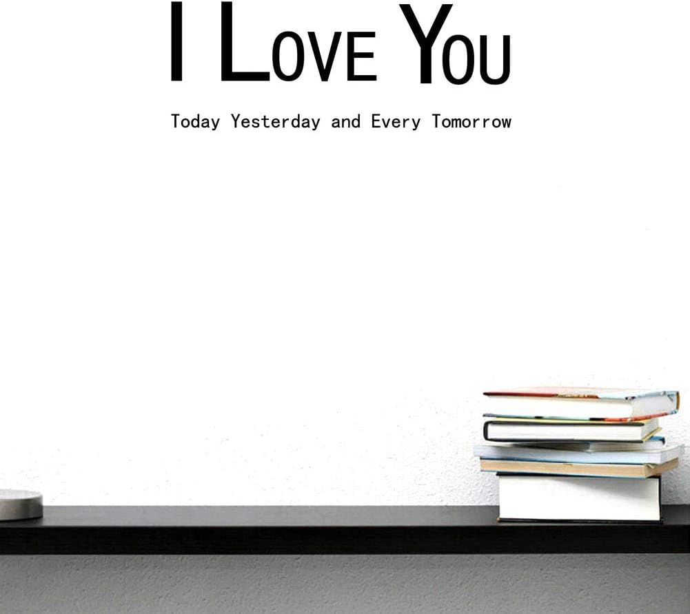 Vinilo Decorativo BIBITIME Te Amo Hoy, Ayer y Siempre 6.7x22