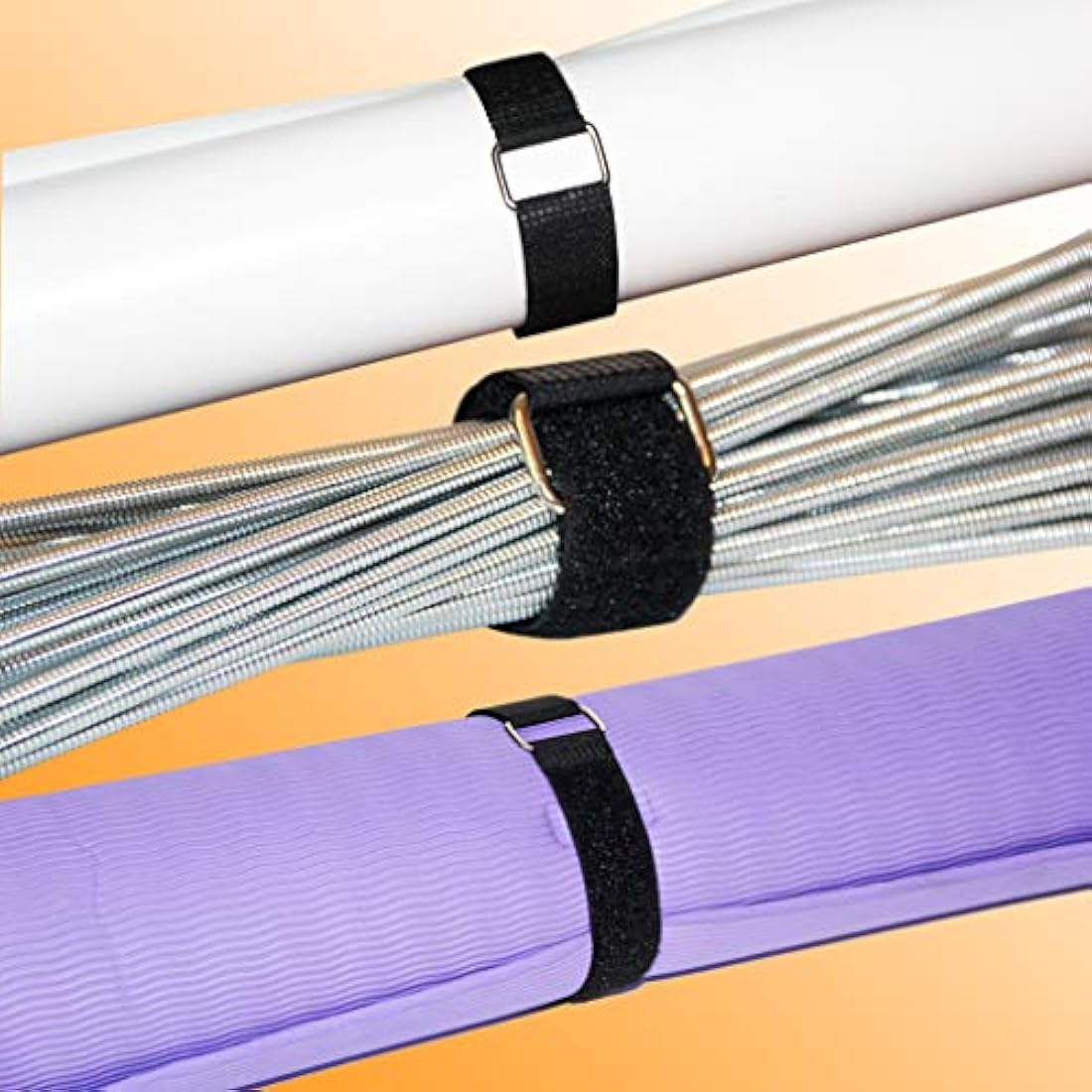 Correas de sujeción reutilizables.