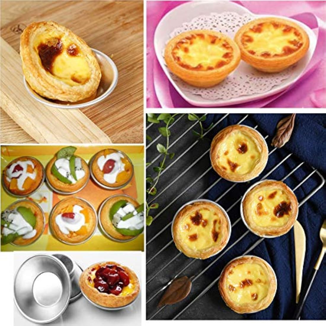 Molde para galletas (20 unidades, aluminio revestid