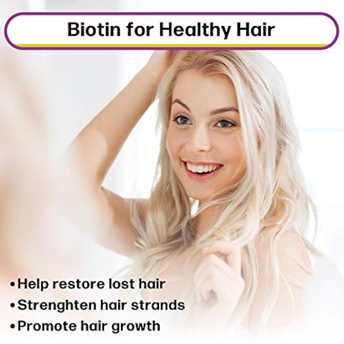 Máxima absorción Gotas líquidas de Biotina, 5000mcg de Biotina por porción, 60 porciones, Sin Conservantes Artificiales, Respetuoso con el Vegano, Apoya el Crecimiento Saludable del Cabello, Uñas Fuertes y Piel Brillante, Hecho en los EE.UU.