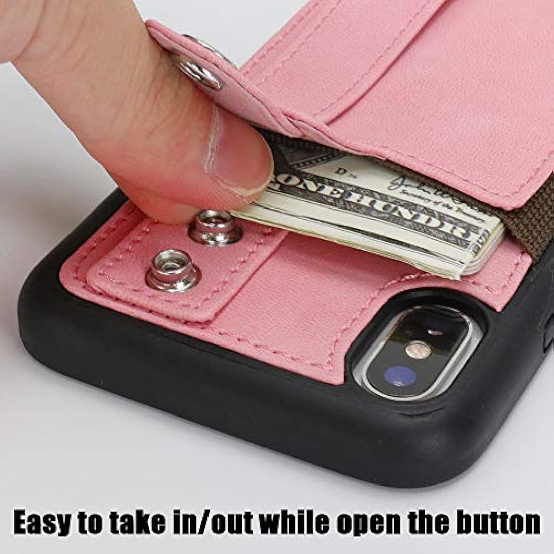 TOOVREN - Funda tipo cartera para iPhone X/Xs,