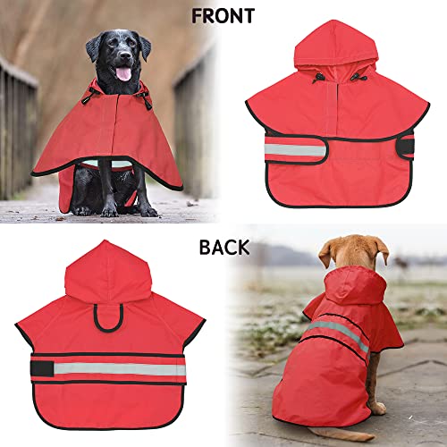 Candofly Poncho con capucha para perro impermeable ajustable