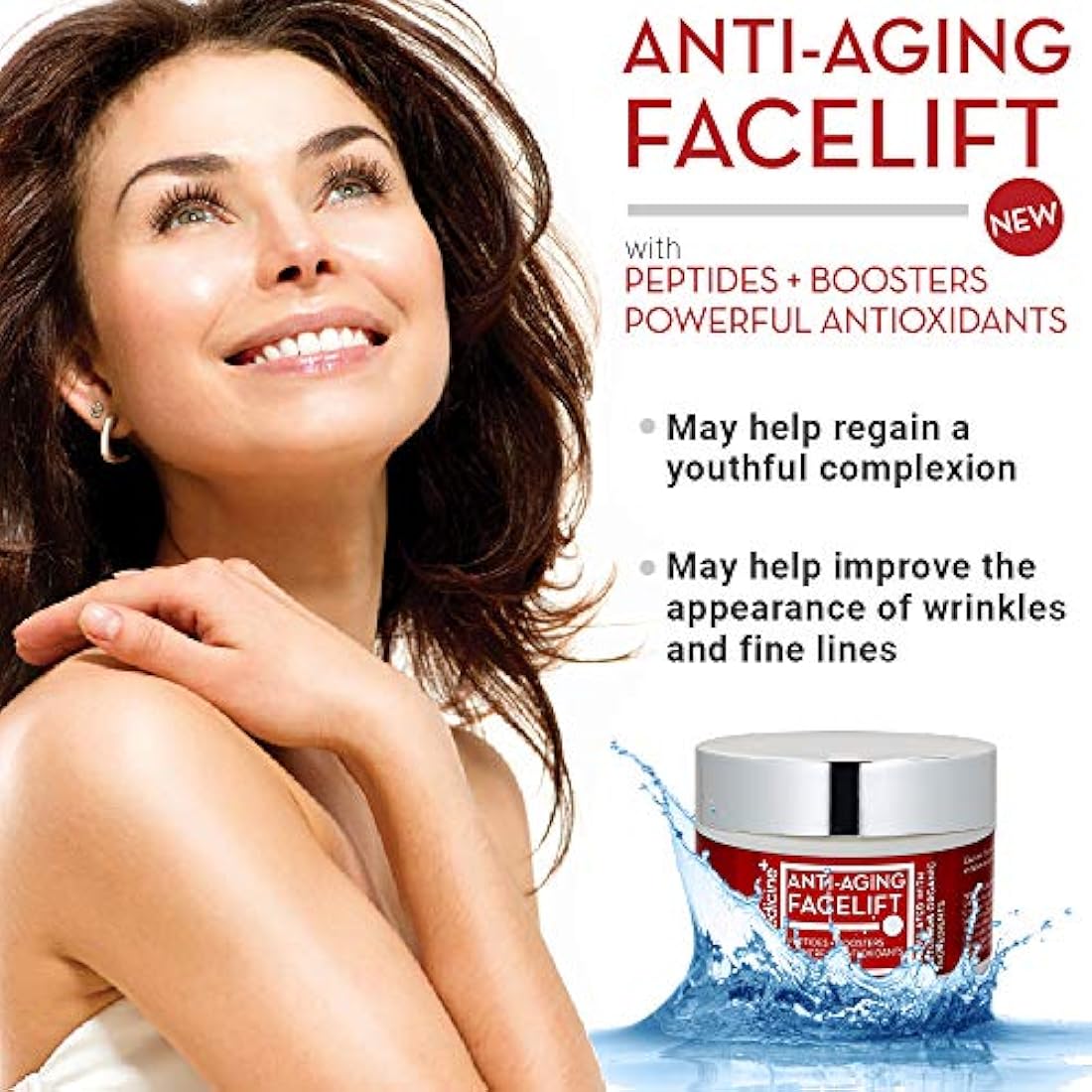 Crema facial antienvejecimiento natural para cara