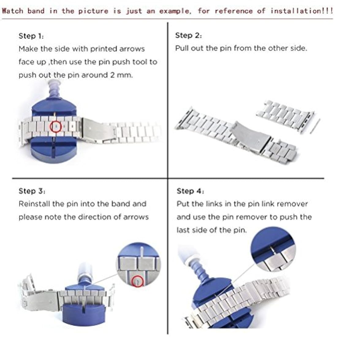 Correa de acero inoxidable con adaptador funda suave de TPU
