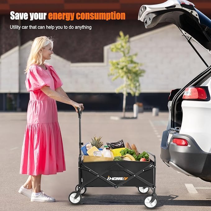 Carro Plegable Grande, Carro de Playa, Resistente, Modelo X123