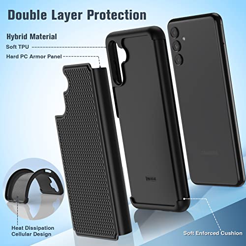 Funda para Samsung Galaxy A13 5G: funda protectora de doble