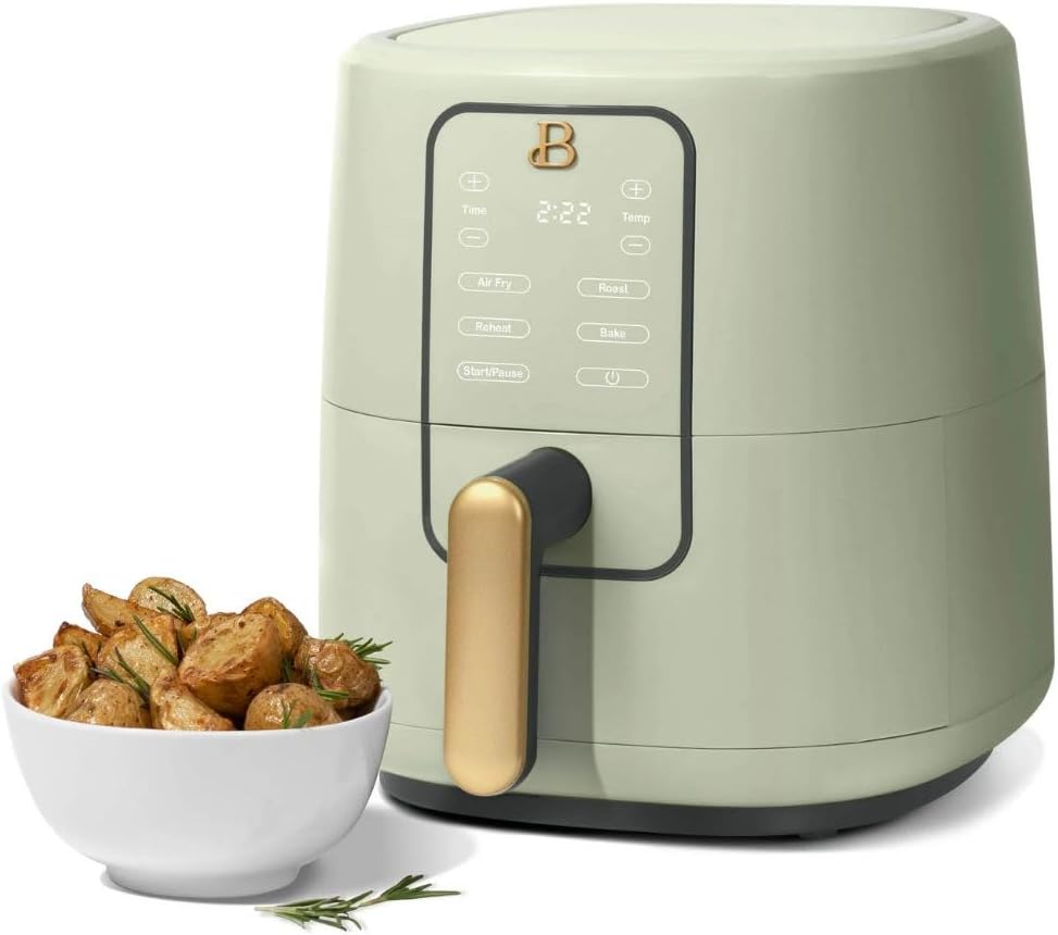 Freidora de aire Drew Barrymore 3-Quart, TurboCrisp, 1200W