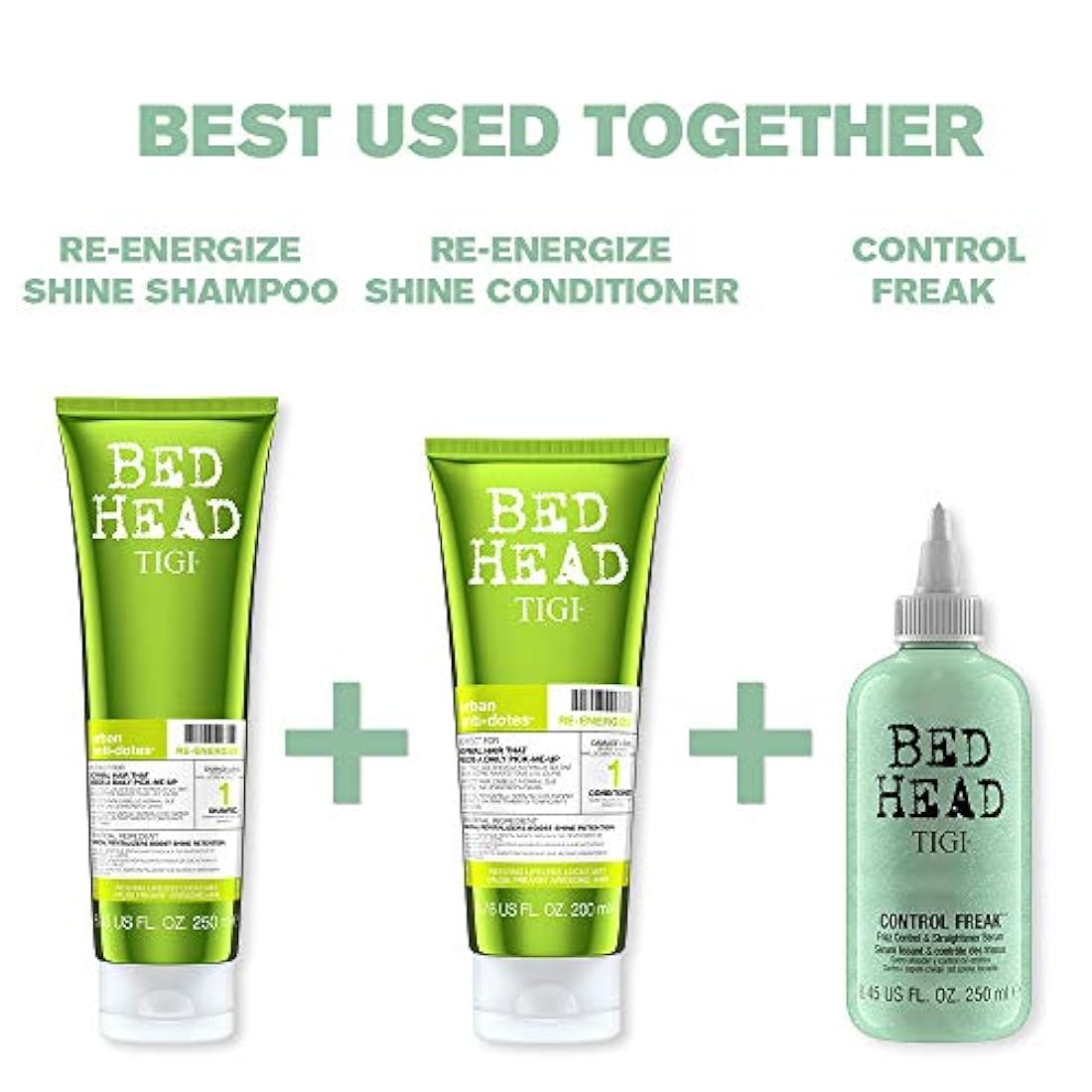 TIGI control de frizz y alisador, limpio, 8.45 onzas