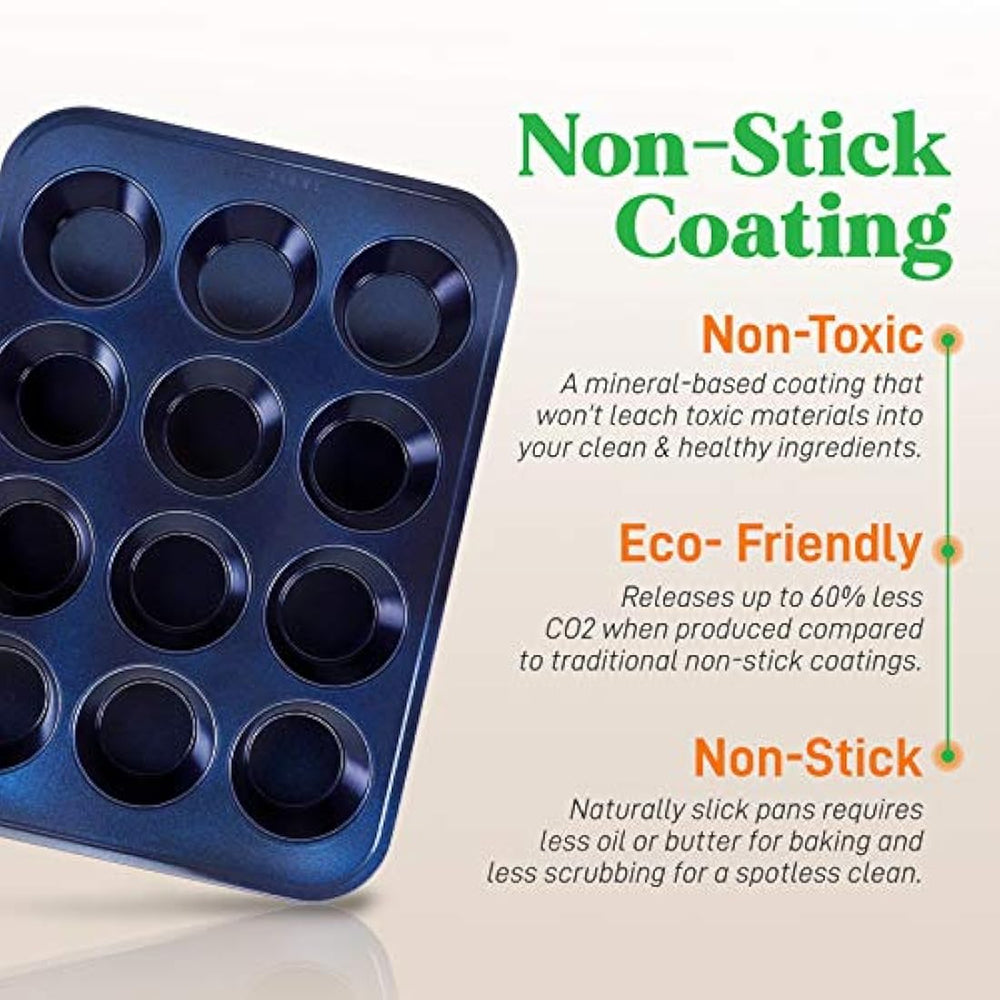 Moldes para Hornear 6 piezas color azul NUTRICHEF NCBK6TRB