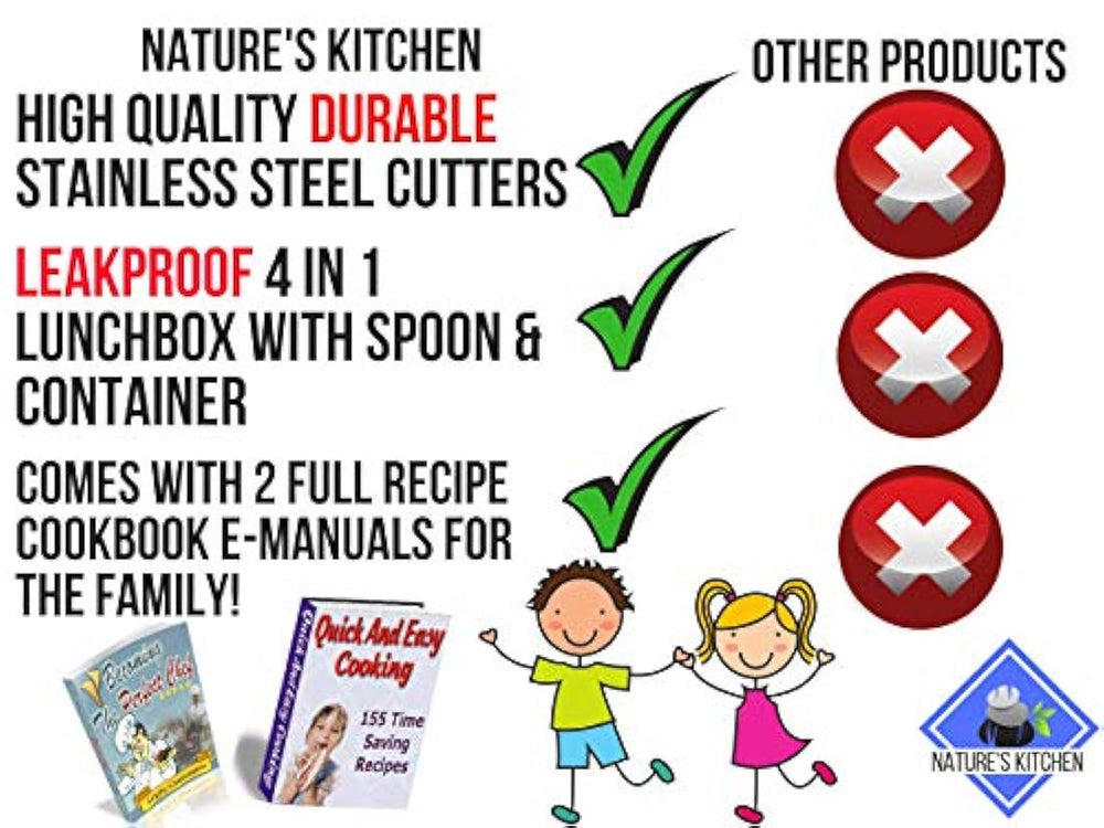 Juego de cortadores de sándwich para alimentos infantiles