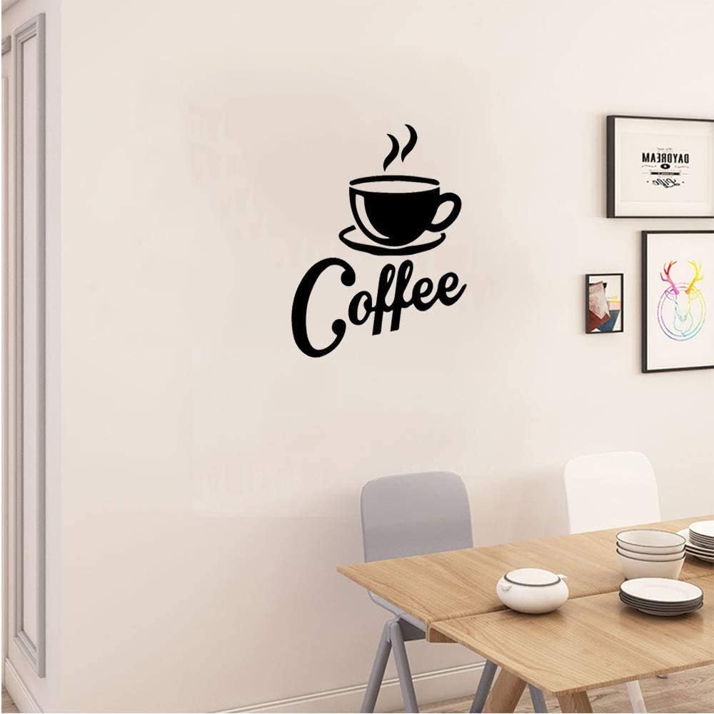 Vinilo Decorativo de Taza de Café LZYMSZ, Removible, DIY