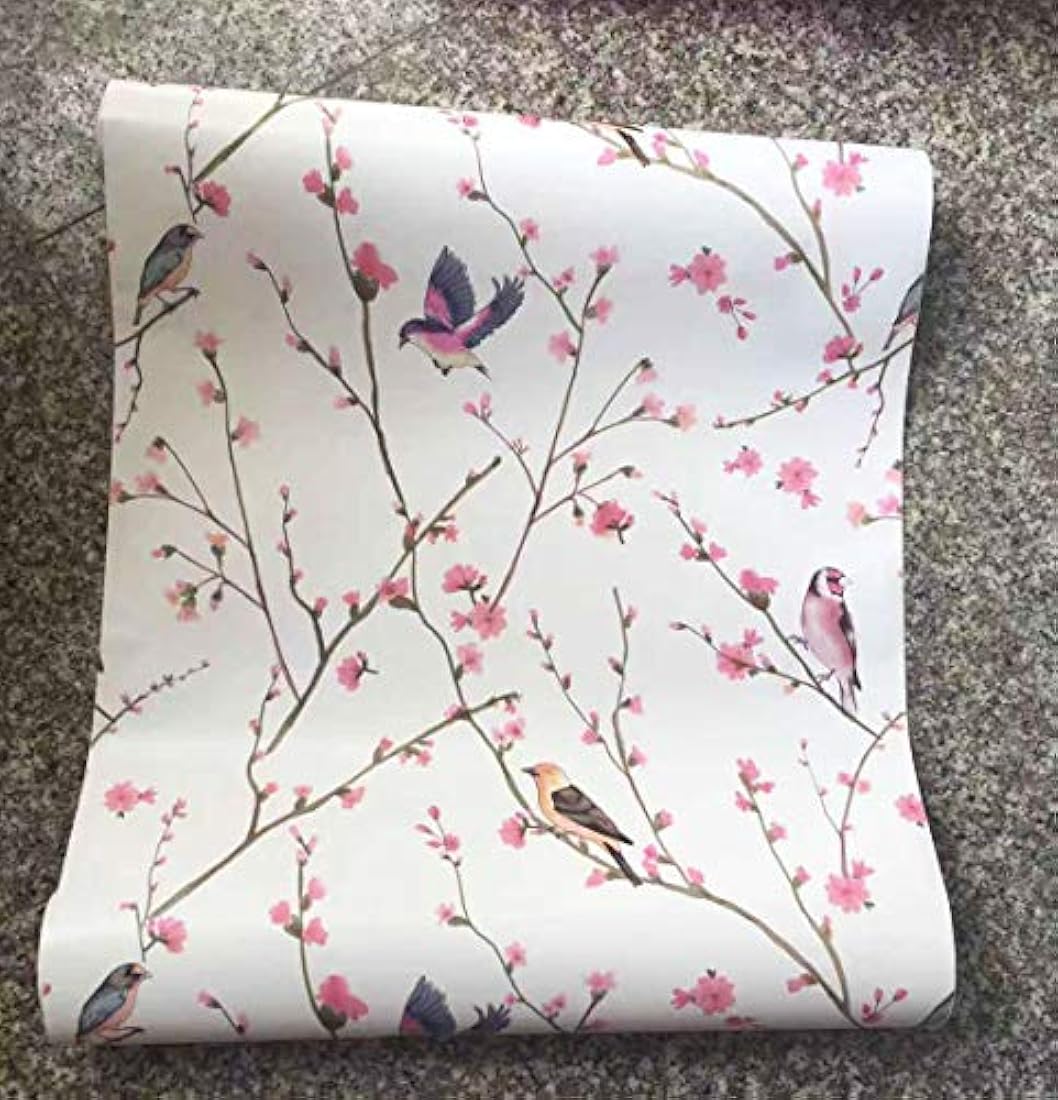 Papel autoadhesivo de vinilo diseño pájaros (17.7 x 117)