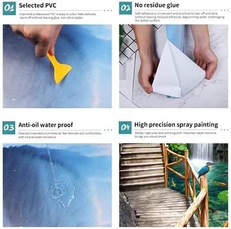 Adhesivo de pared de puerta 3D para despegar y pegar