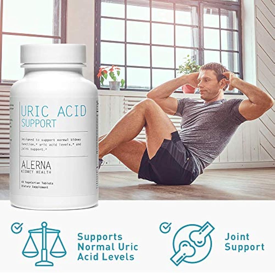 Soporte para ácido úrico, apoya función renal normal