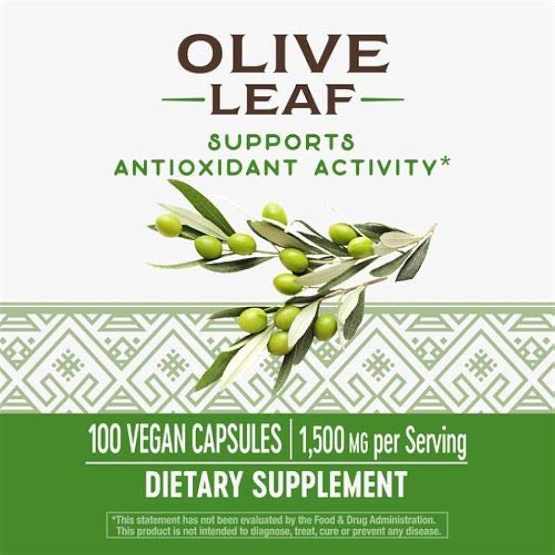 Nature's Way - Suplemento de Hoja de oliva, 100 cápsulas