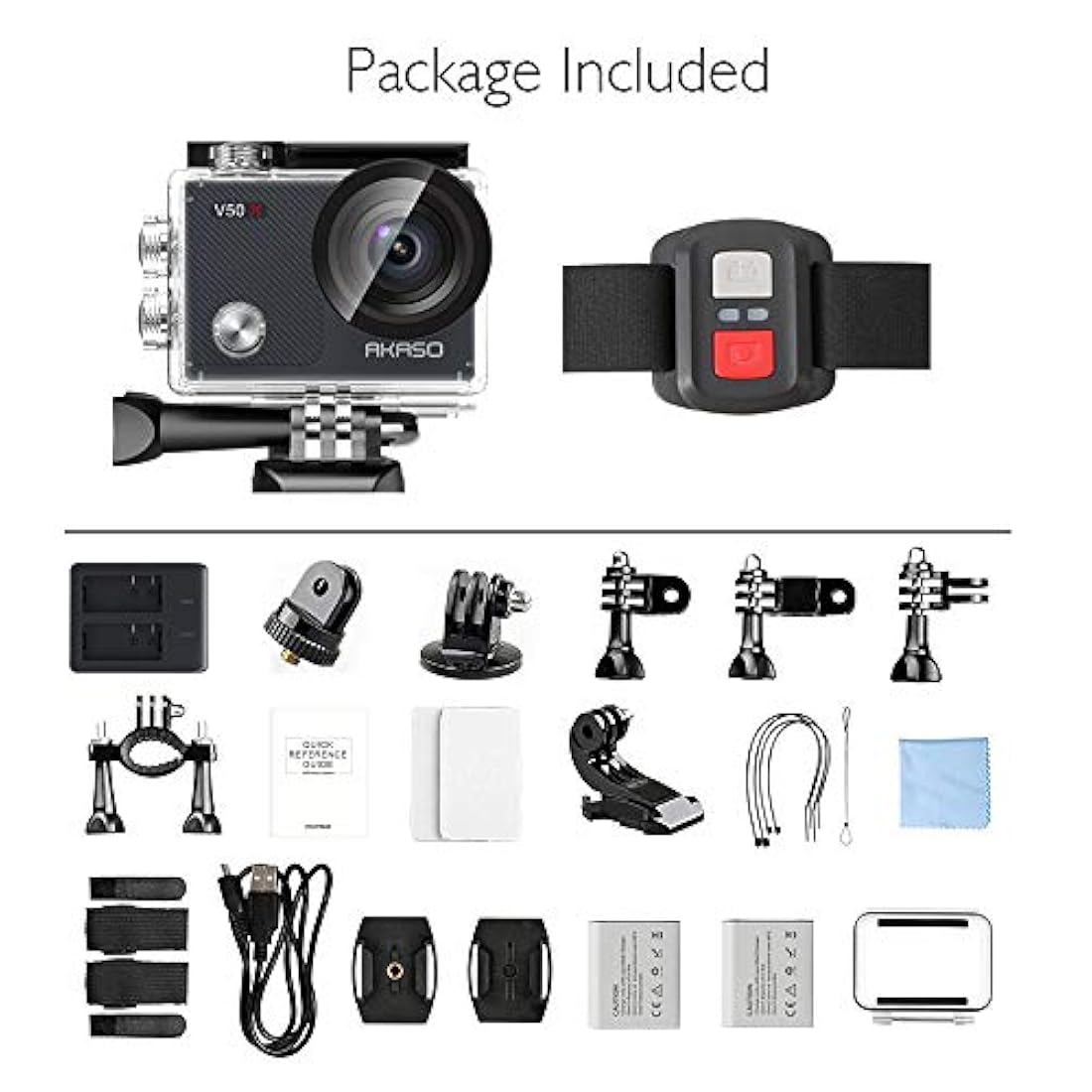 Cámara de acción WiFi con pantalla táctil - AKASO