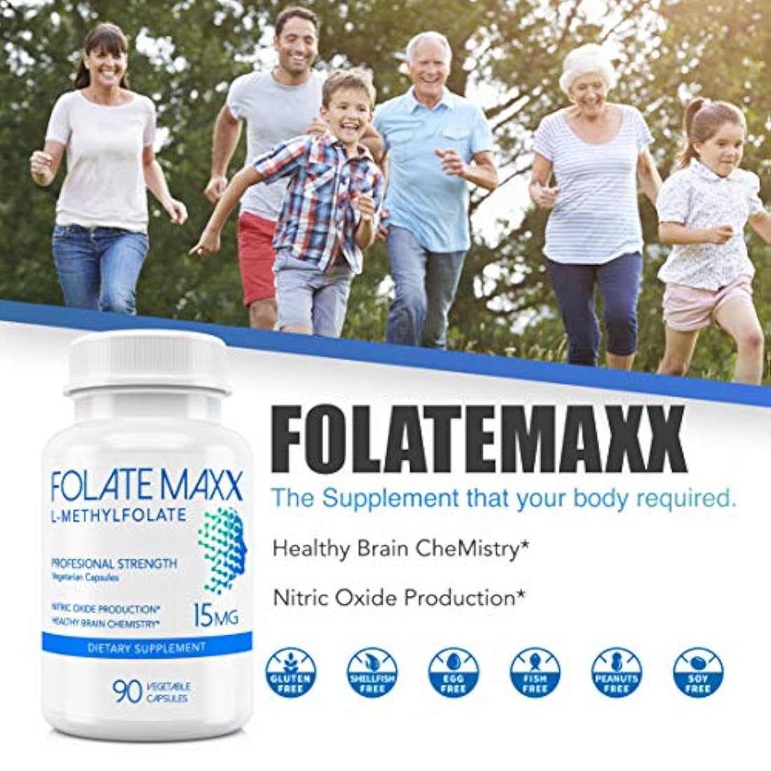 FolateMaxx - 90 cápsulas Folato activo profesional