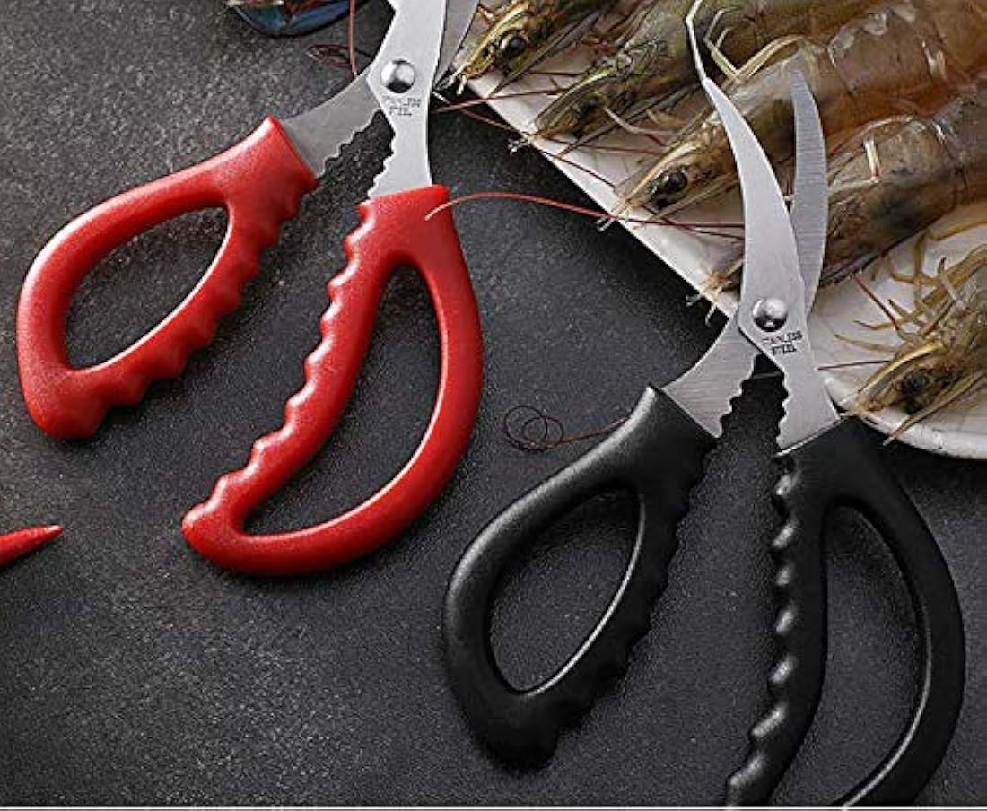 4 tijeras de cocina para mariscos, pescados, cangrejos