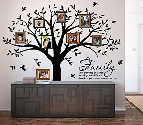 Vinilo decorativo para pared árbol genealógico.
