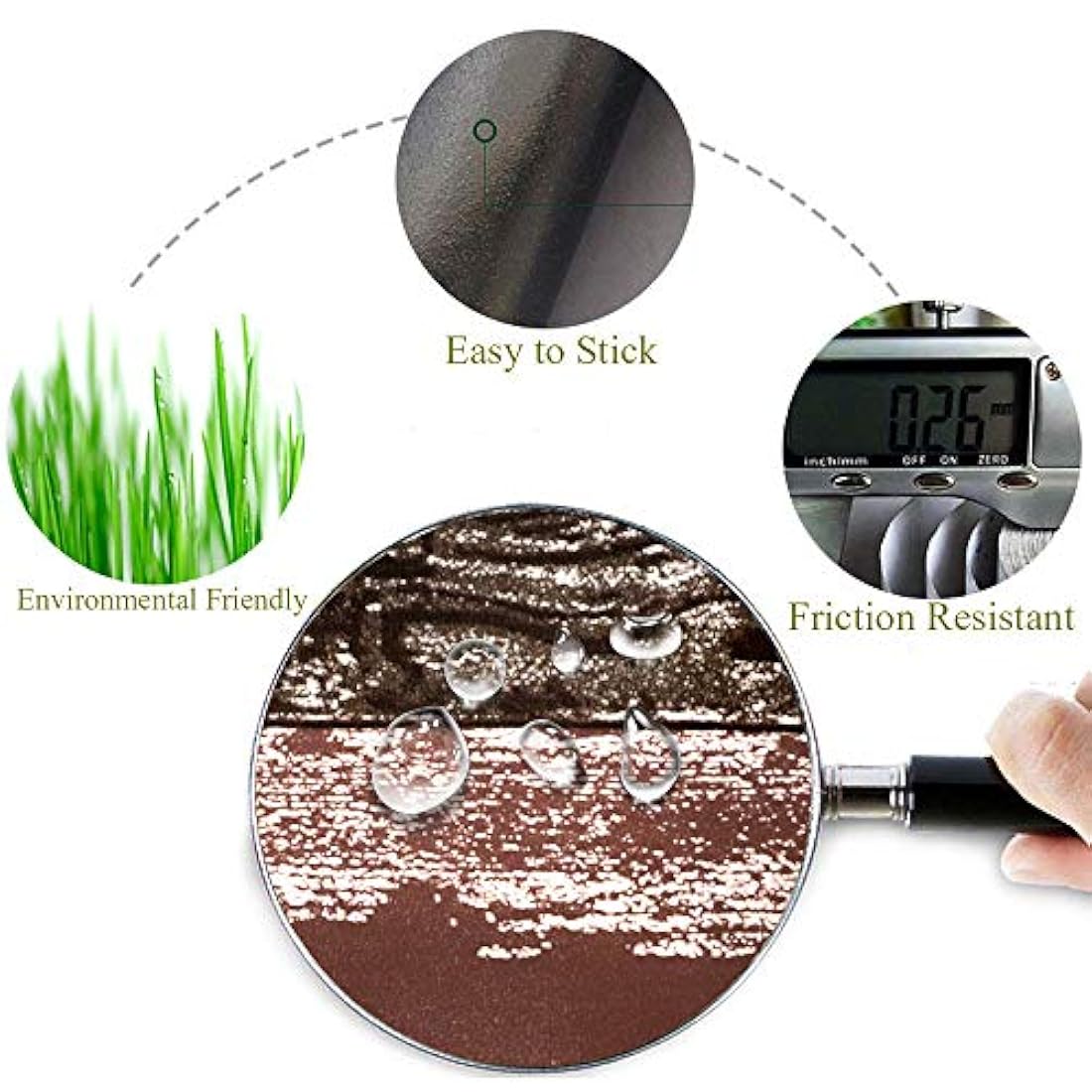 Papel autoadhesivo en vinilo con diseño de madera