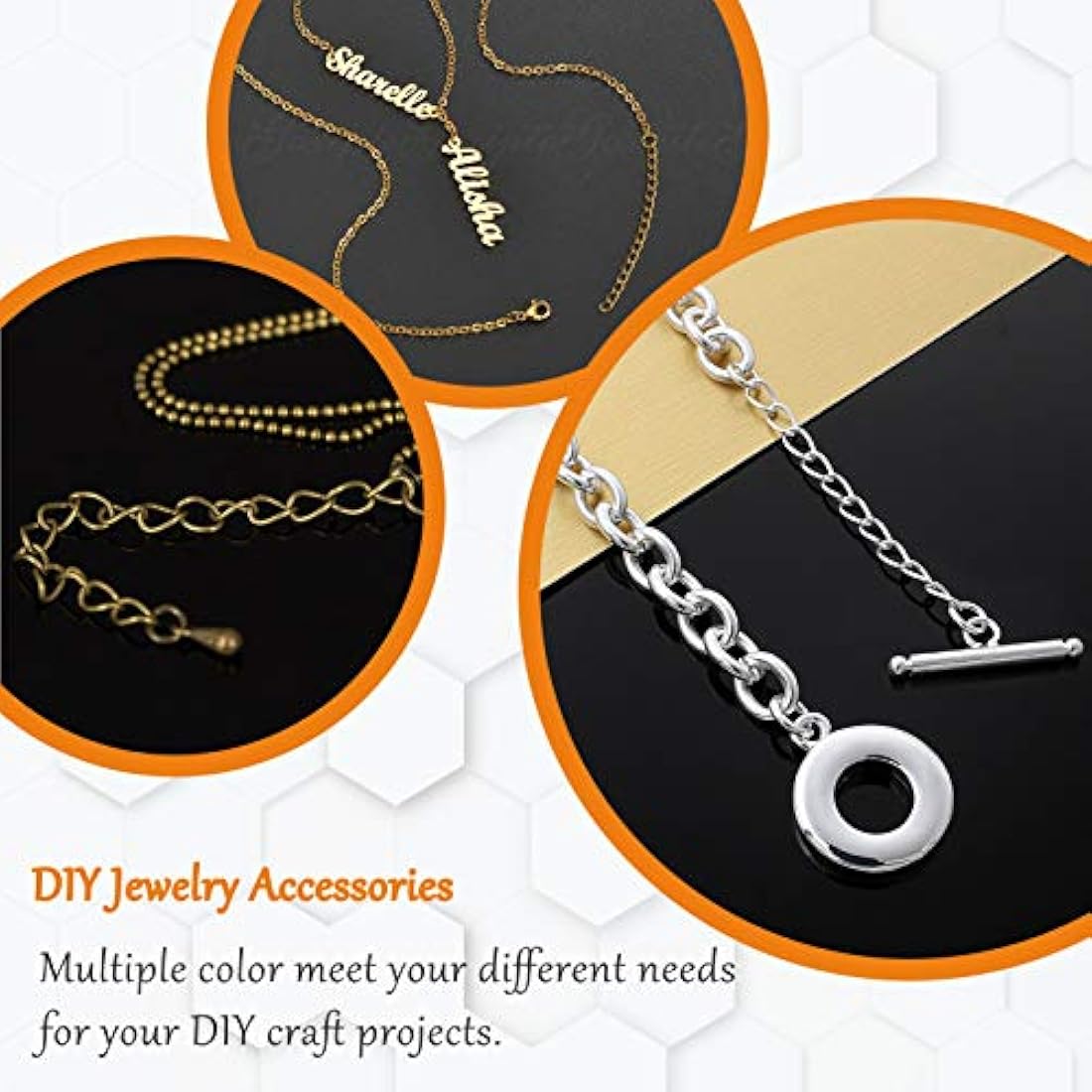 Extensor de cadena de 250 piezas para hacer joyas