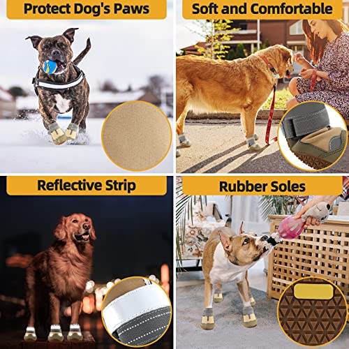 Botines de perro para pavimento caliente, impermeables