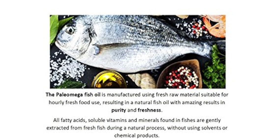 Paleo Vida paleomega Aceite de Pescado sin eructos Omega 3