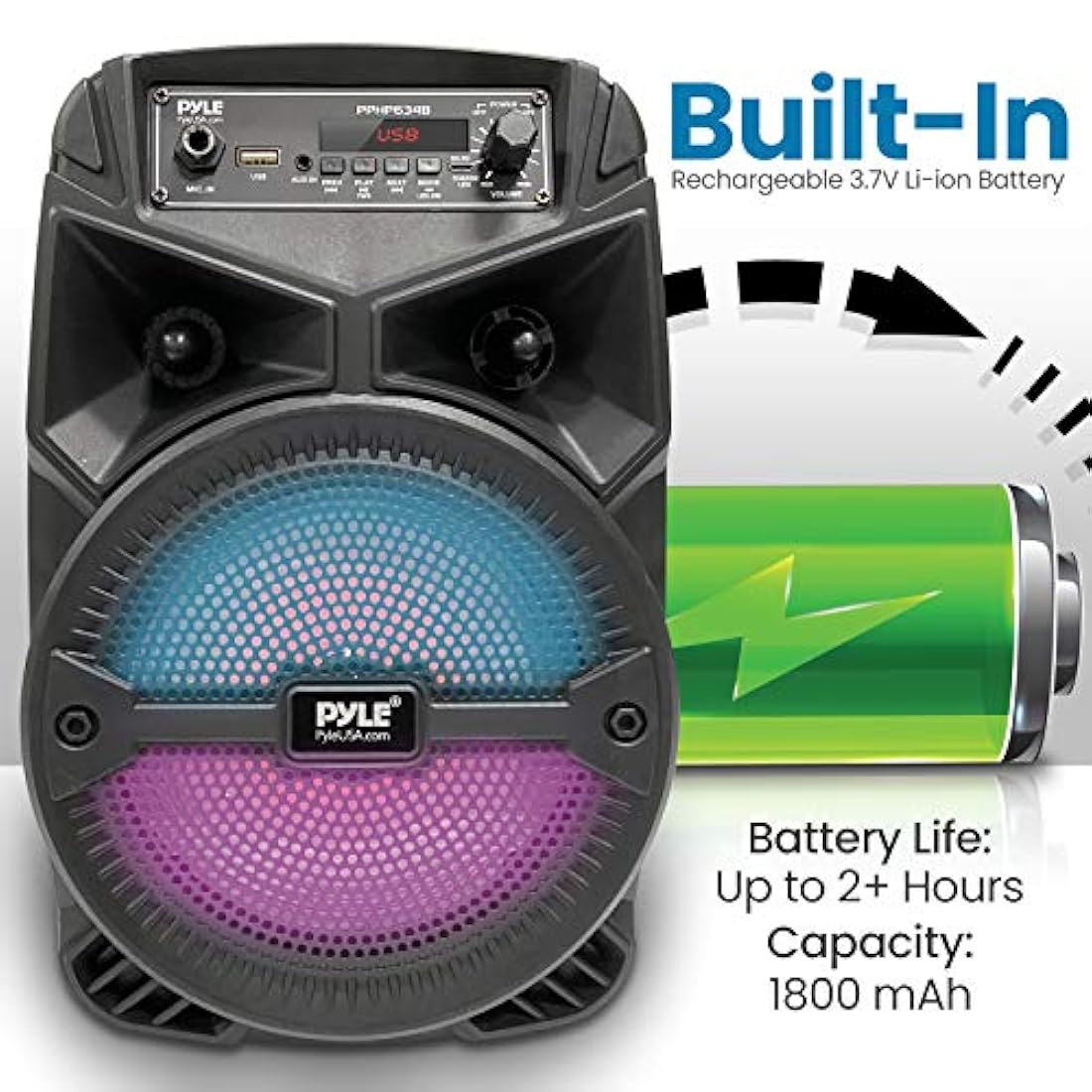 Parlante Portátil con Bluetooth 240 W PYLE-PRO PPHP634B