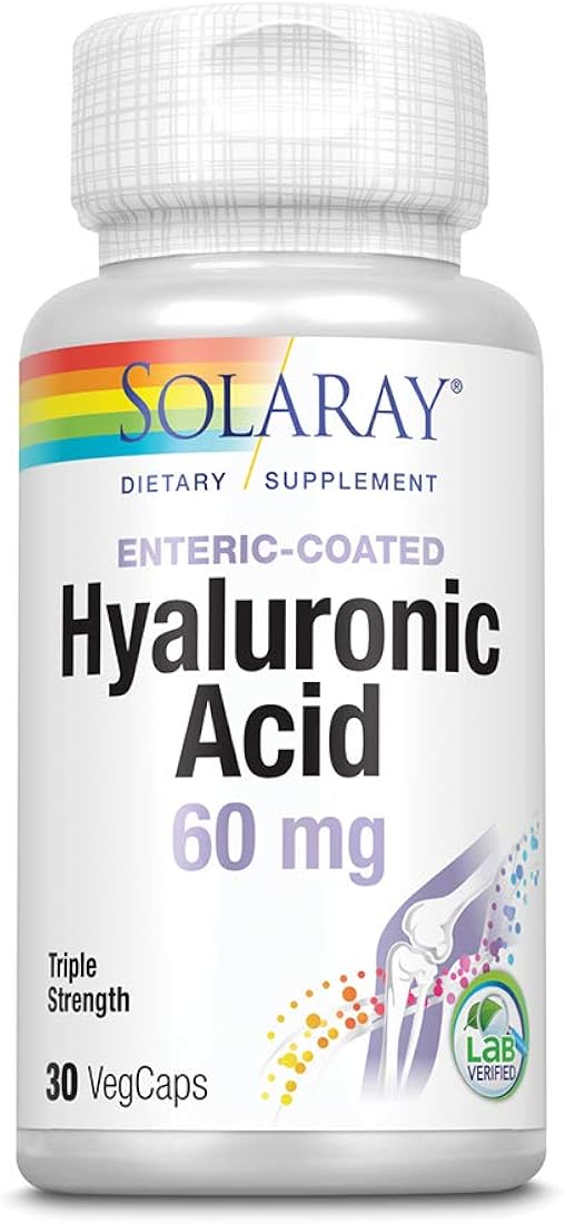 Ácido Hialurónico Triple Fuerza 60mg 30 VegCaps SOLARAY