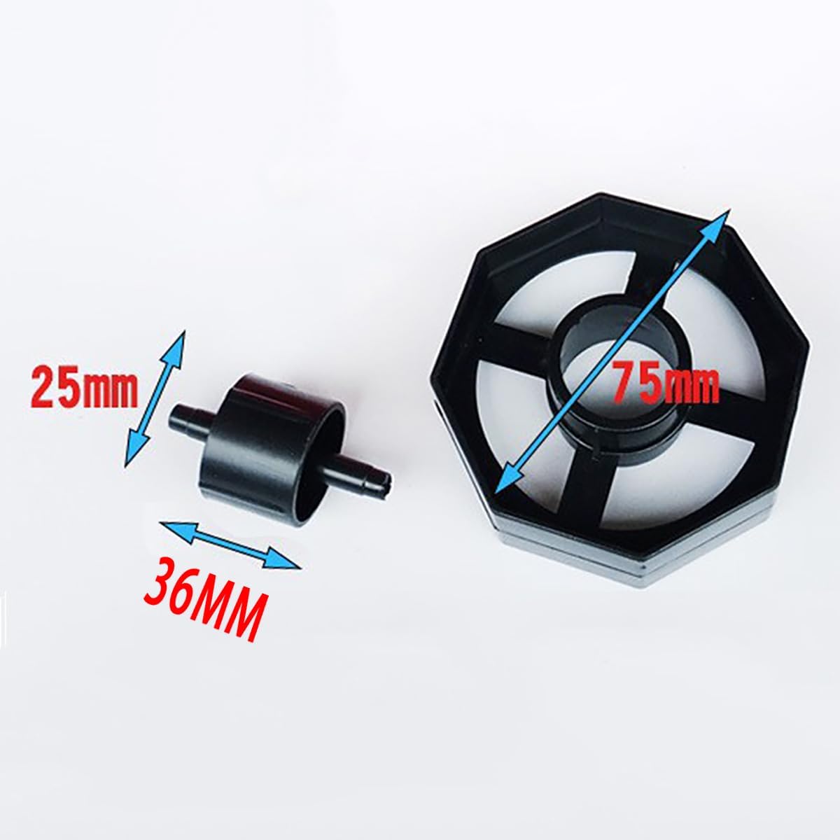 Rueda dispensadora de cinta de 1.417 in para escritorio, piezas de repuesto de repuesto de rueda duradera negra para oficina y escuela