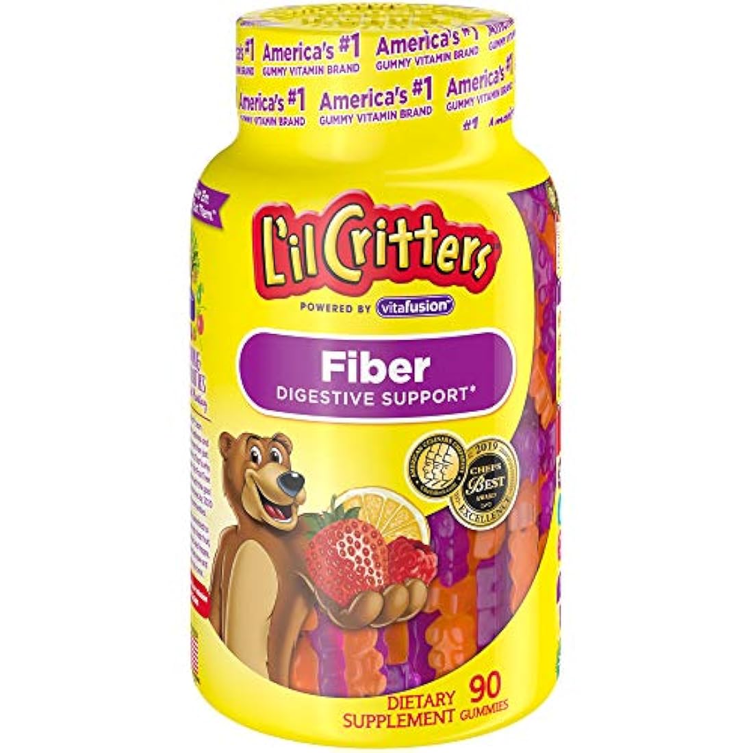Suplemento de ositos de goma de fibra para niños de Lil Critters