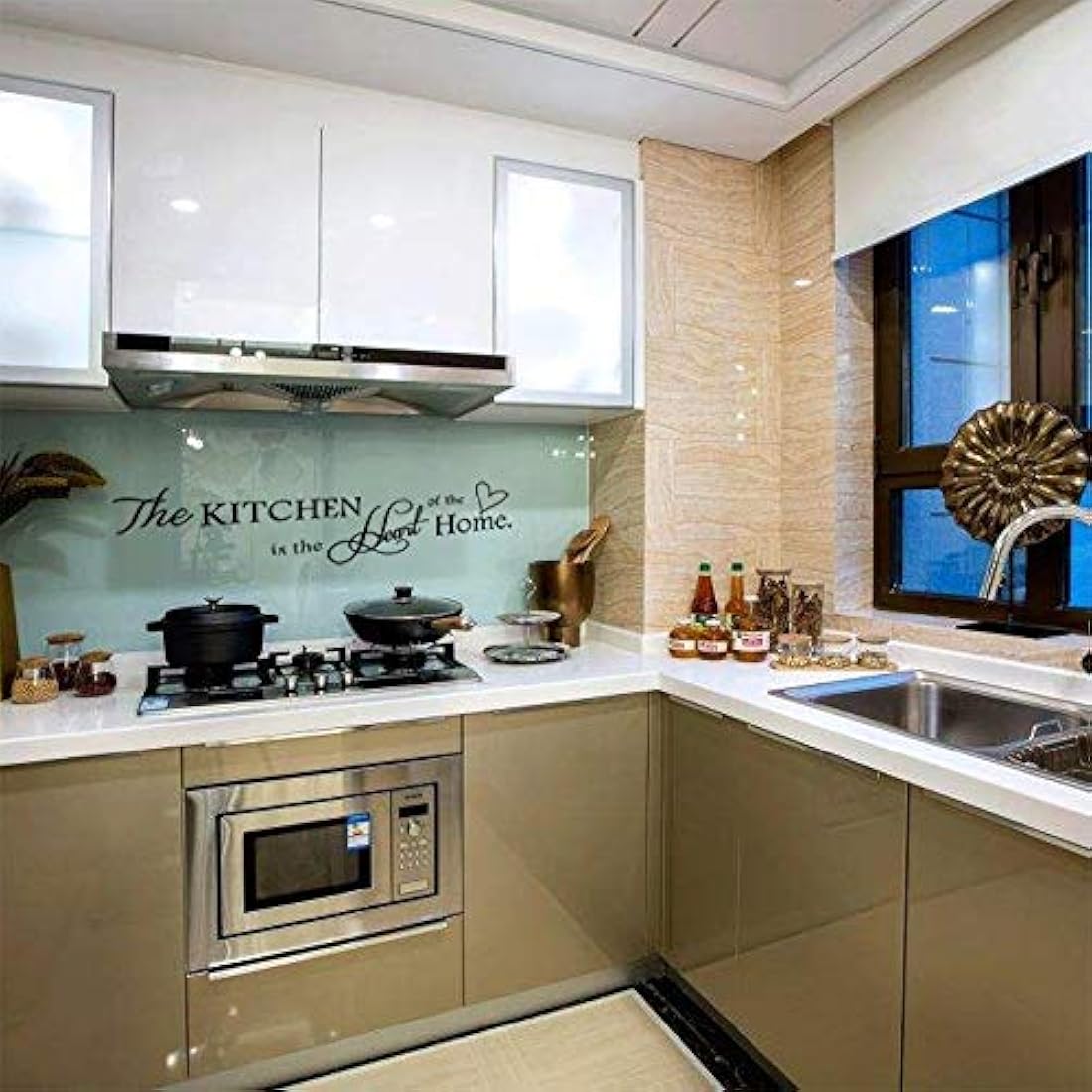 Adhesivo decorativo para pared de cocina y comedor