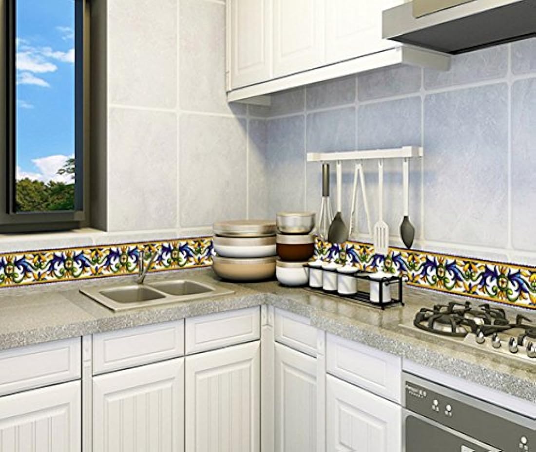 Papel Pintado Frontera Autoadhesivo Azulejos