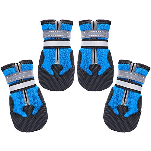 Dimicoo Botas de malla transpirable para perro