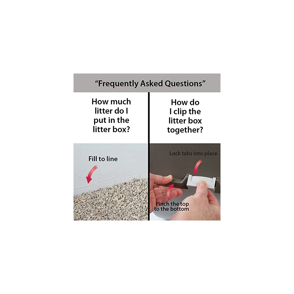 Caja de arena fácil de limpiar regular Omega Paw