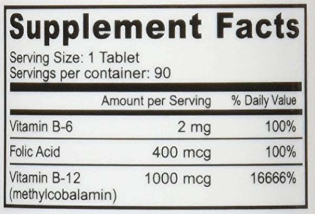 Comprimidos Vegan B12 Fast Dissolve, 90 tabletas (1 paquete)