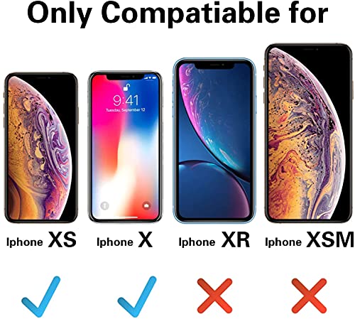 OTOFLY - Carcasa de silicona líquida a prueba de golpes, anti rayaduras y huellas dactilares, para iPhone Xs/ iPhone X, de 5.8 pulgadas (color rosa hielo)